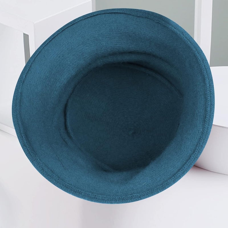 Sumolux Women Beret Hat French Vintage Floral Wool Dress Cloche Classic Winter Hat 1920s - Image 5